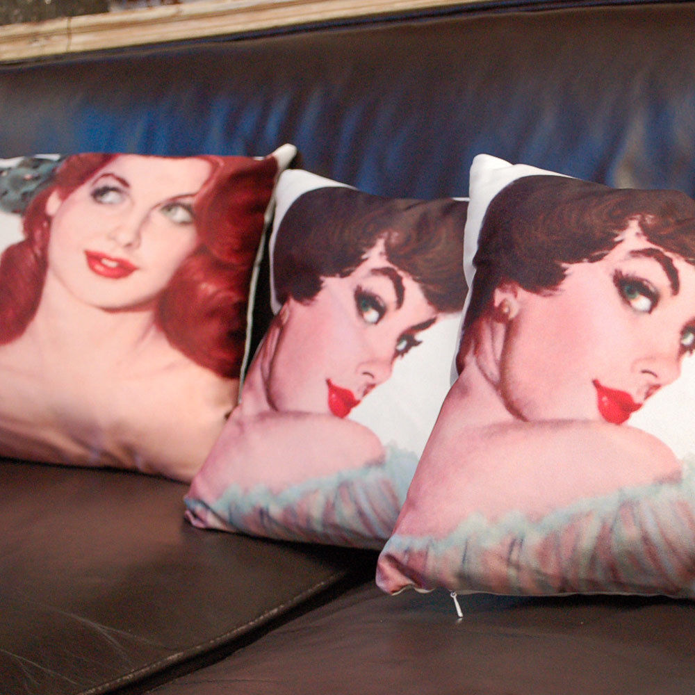 Pin Up Cushion - Ava stylechapel Eclectic style living room Accessories & decoration