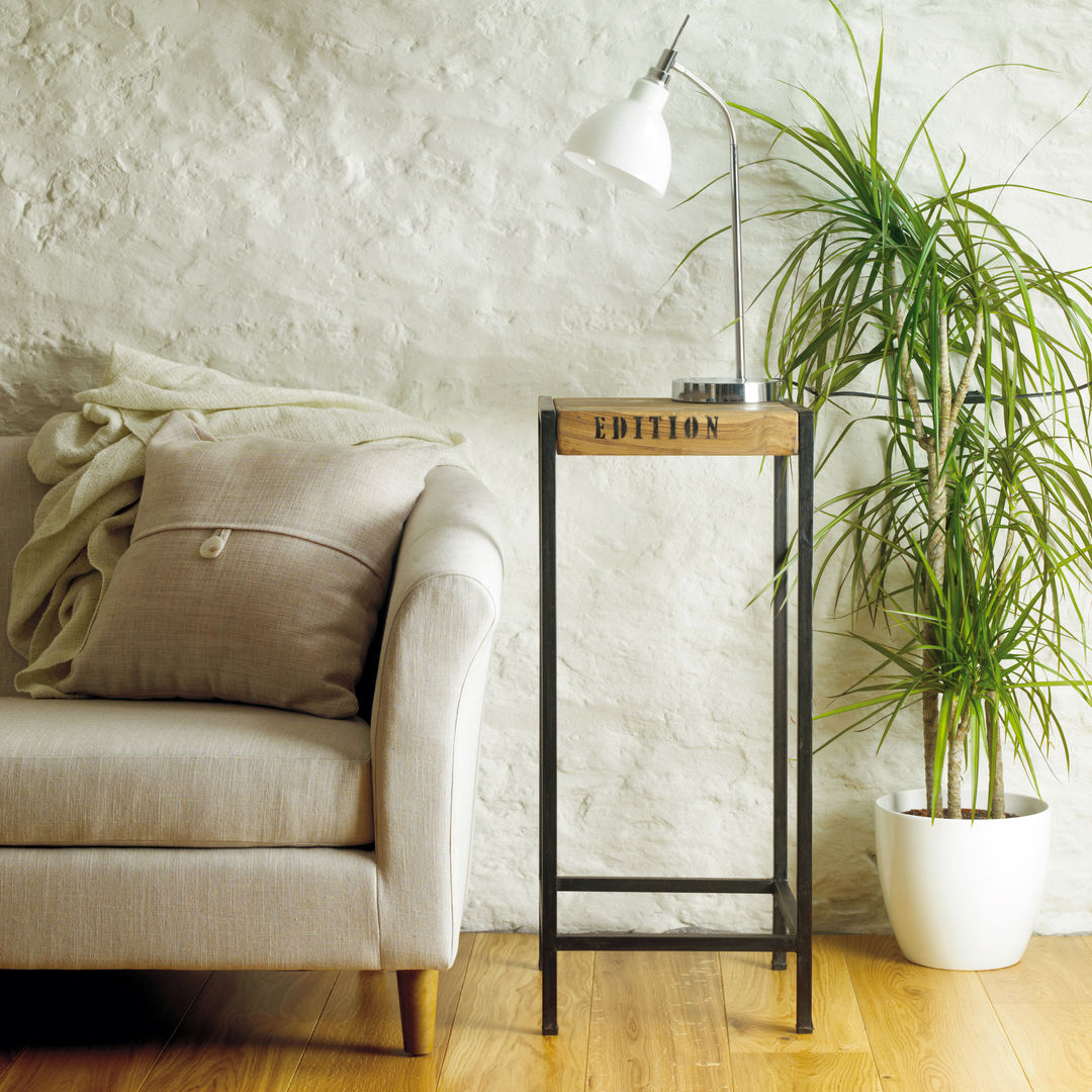 Tall Industrial Side Table from our Urban Chic Range Big Blu Furniture インダストリアルデザインの リビング サイドテーブル＆トレー