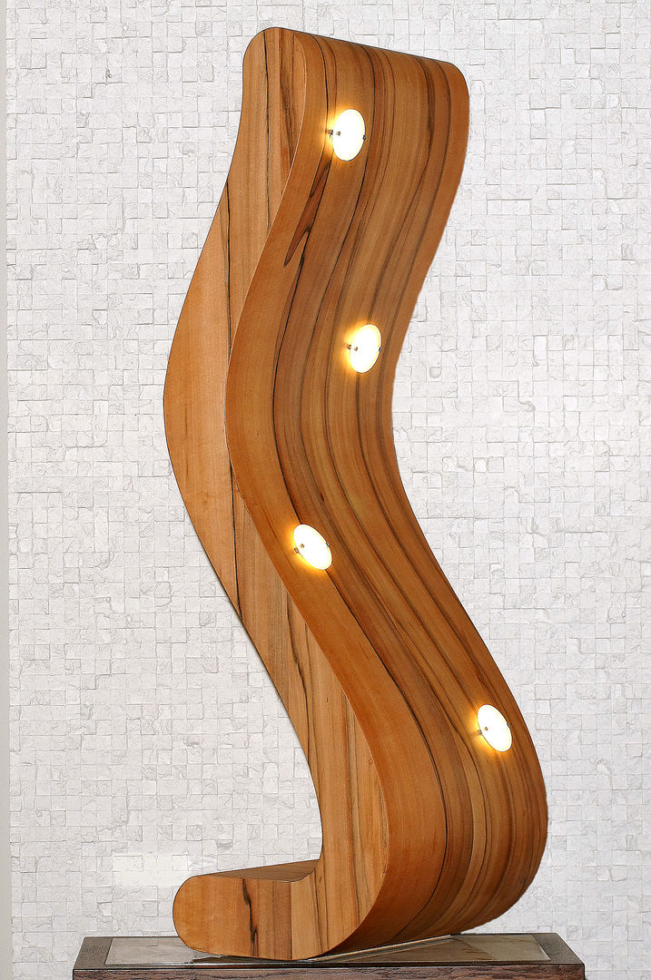 Wavé by PureWorkz -Lightness of Wood-, Pureworkz Pureworkz Jardines de estilo ecléctico Iluminación