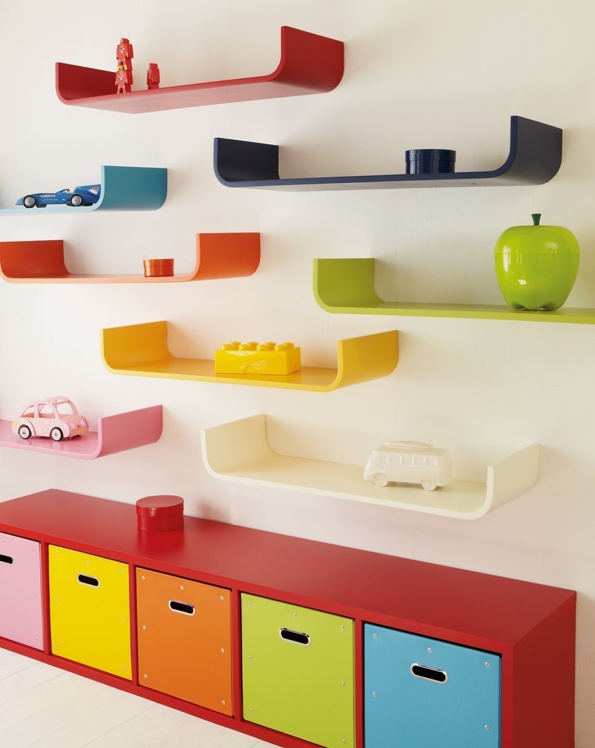Tessera Curved Shelf ASPACE Dormitorios infantiles modernos Almacenamiento