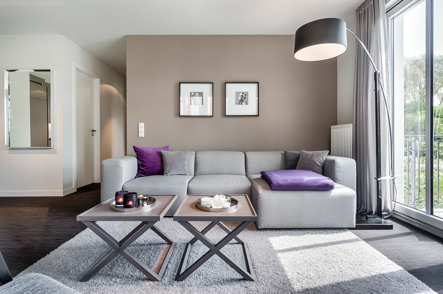 Appartements Heiligendamm, SALLIER WOHNEN HAMBURG SALLIER WOHNEN HAMBURG モダンデザインの リビング