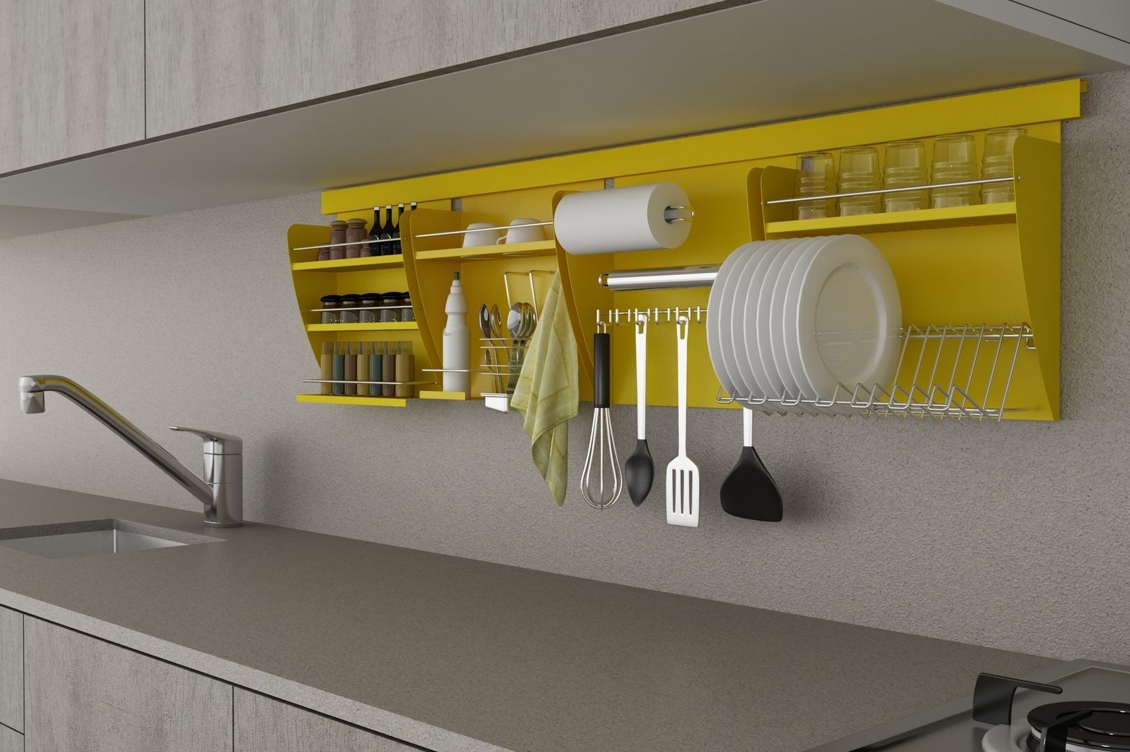 homify Modern kitchen Accessories & textiles