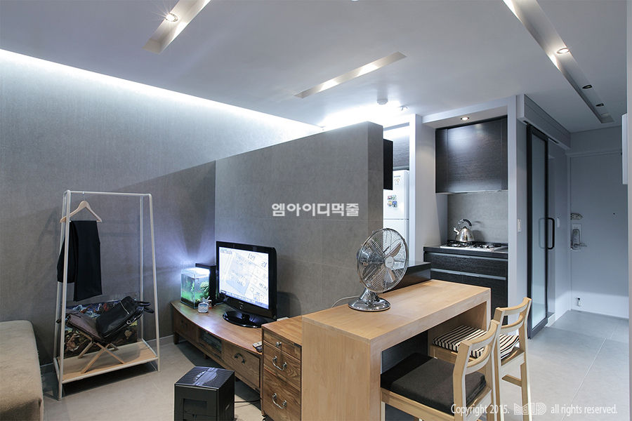 영등포구 당산동 19평형 원룸형 아파트, MID 먹줄 MID 먹줄 Modern style kitchen