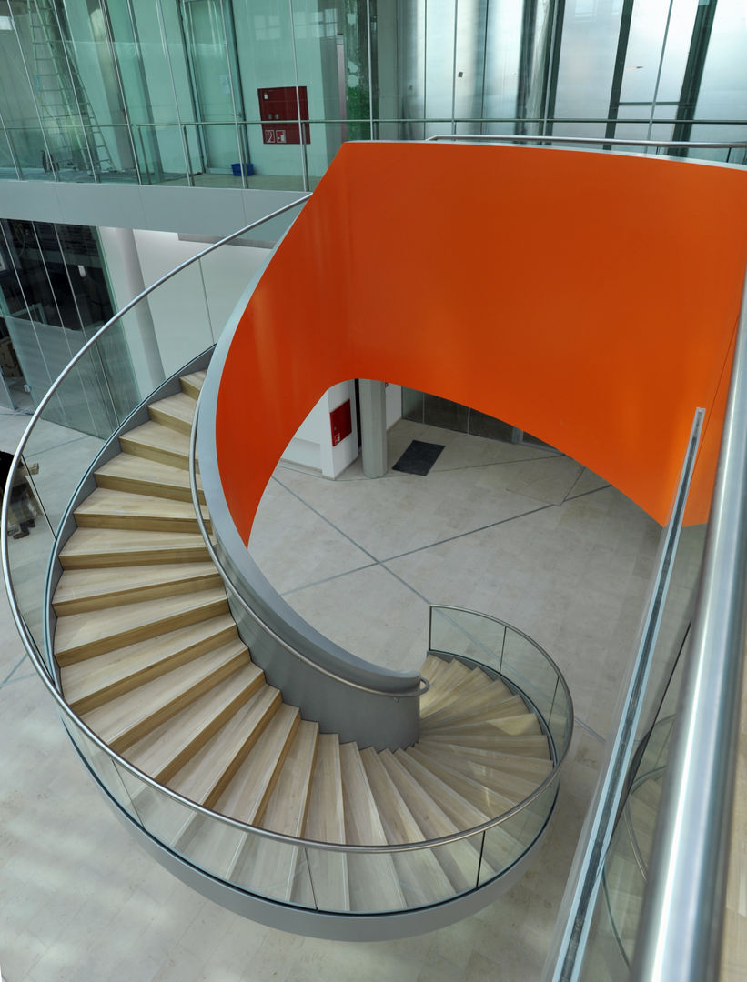 NINO Hochbau Kompetenzzentrum Wirtschaft, Nordhorn, LINDSCHULTE Ingenieure + Architekten LINDSCHULTE Ingenieure + Architekten Tangga Stairs