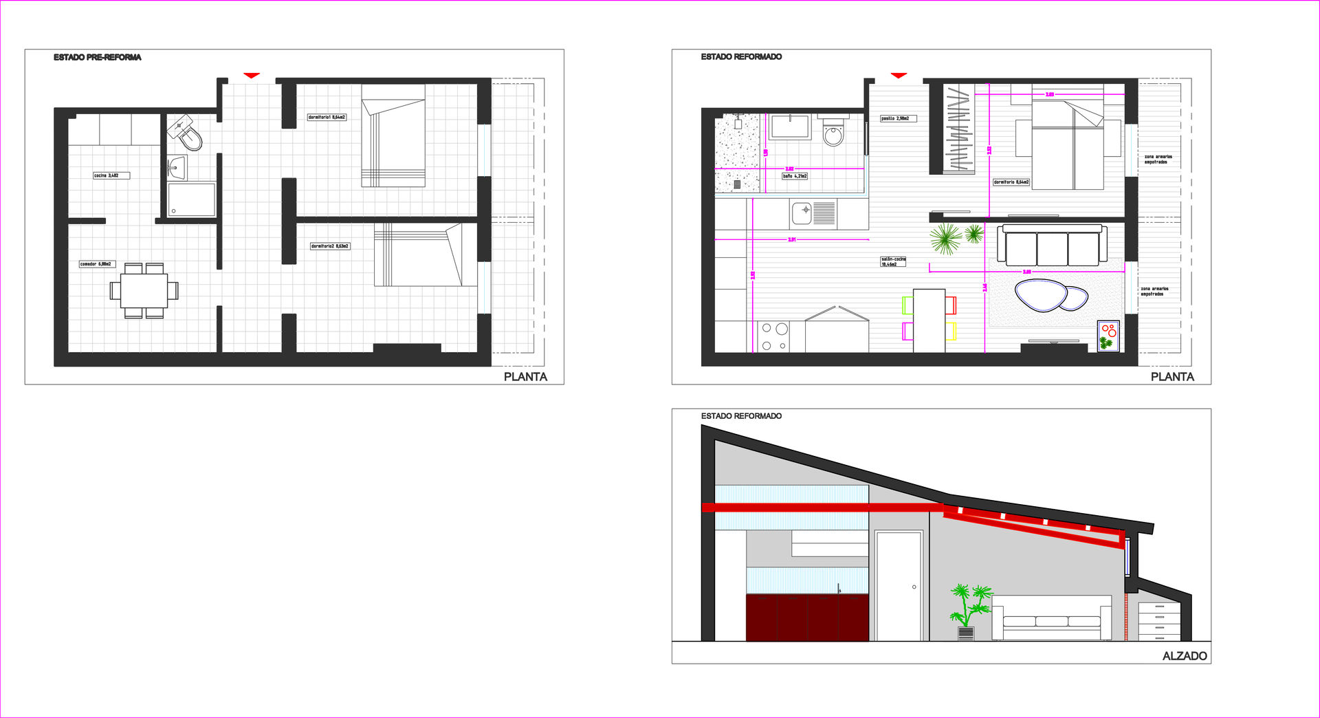 32 m2 en Madrid / Mini aparment, Conejero Arquitectura Conejero Arquitectura