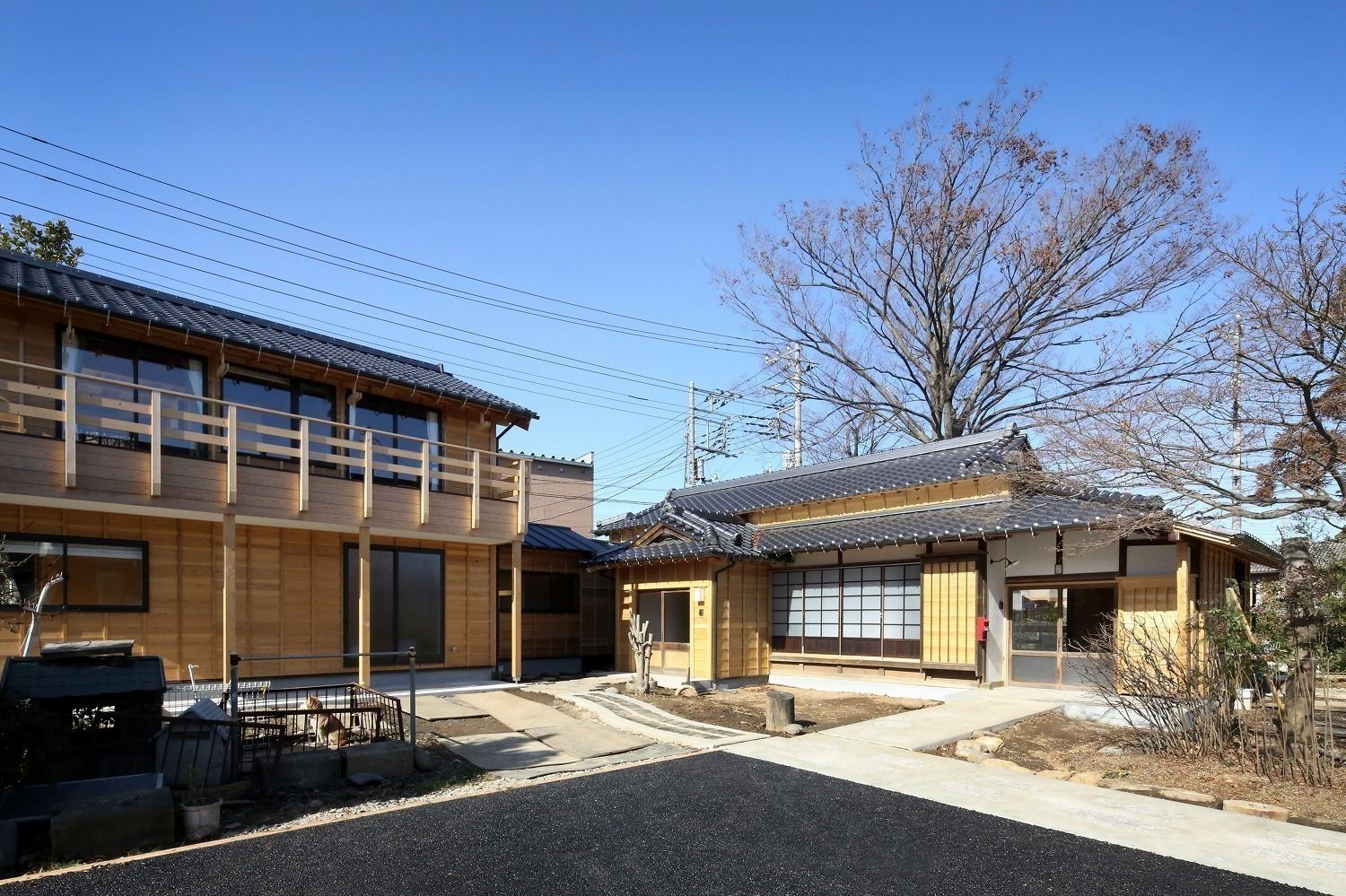 暮らしを繋ぐ 古民家と新しい木の家 , 木の家設計室 アトリエ椿 木の家設計室 アトリエ椿 Classic style houses Wood Wood effect