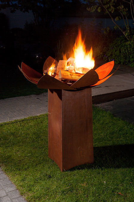 außergewöhnliche Feuerstellen - Blütenschale, Atelier51 Atelier51 Garden Fire pits & barbecues