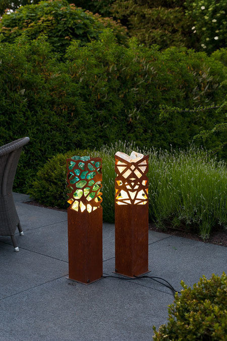 Säulenleuchte outdoor, Atelier51 Atelier51 Jardines modernos Iluminación