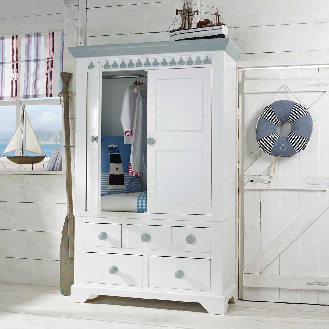 Little Buoy Blue Combination Wardrobe Little Lucy Willow Nursery/kid’s room Wardrobes & closets