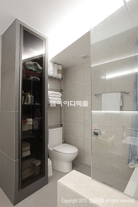 이태원 청화아파트 58평형, MID 먹줄 MID 먹줄 Casas de banho modernas