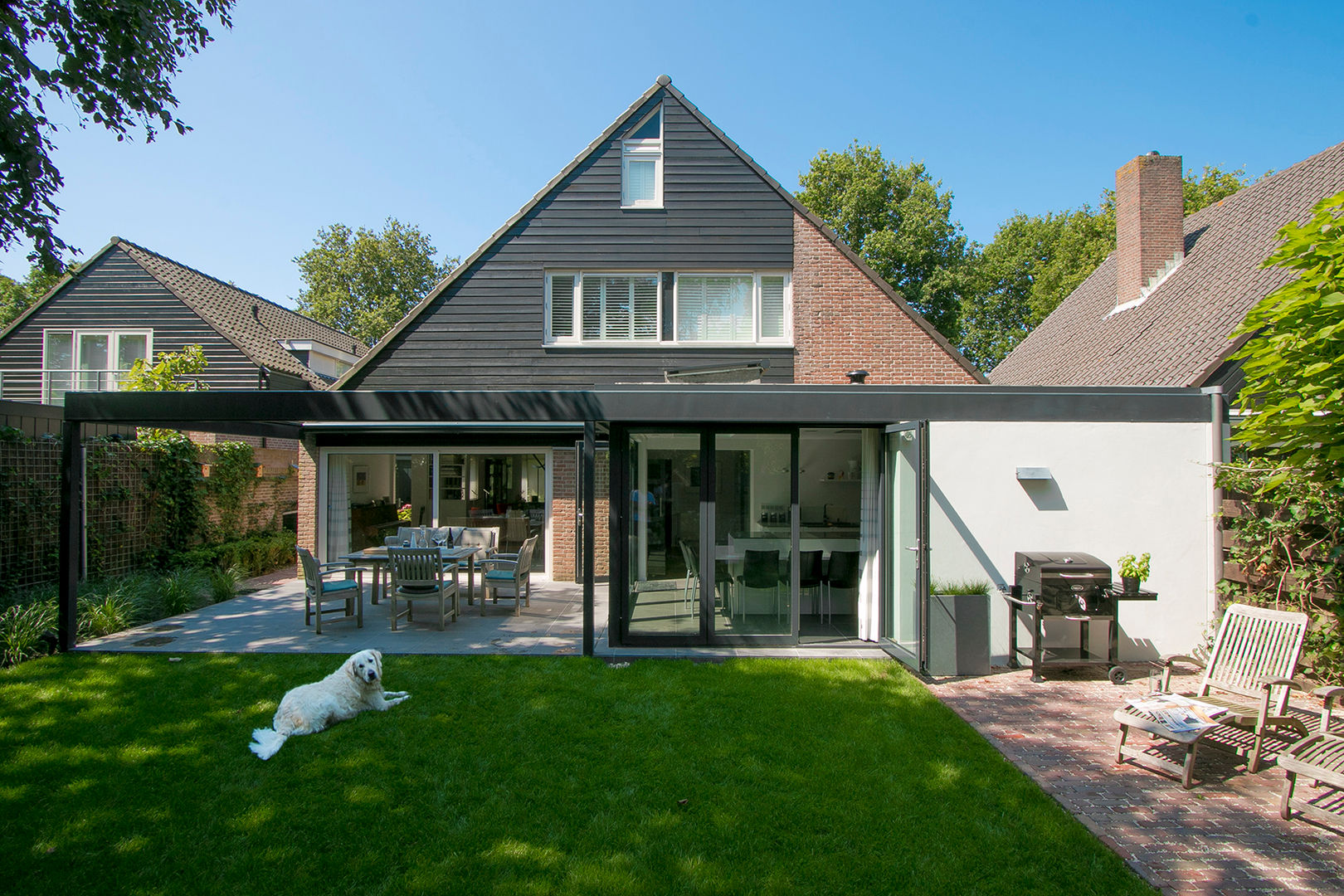 Aanbouw aan villa, Hoope Plevier Architecten Hoope Plevier Architecten 모던스타일 주택