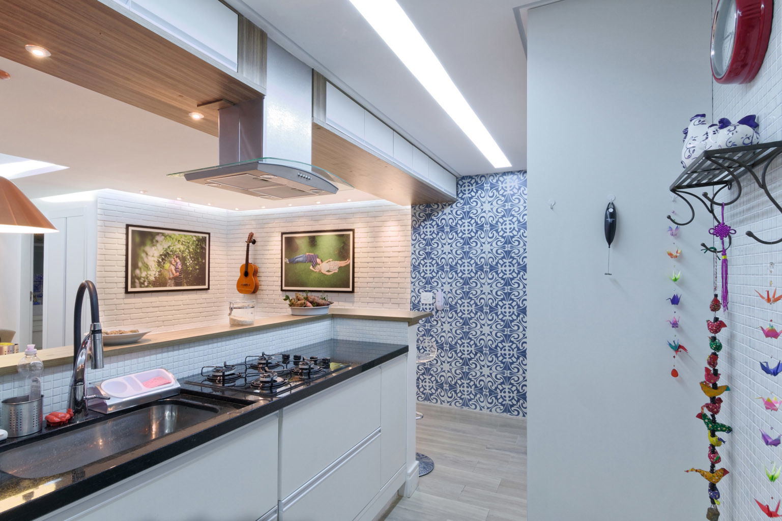 Apartamento Itaim Bibi - 90m², Raphael Civille Arquitetura Raphael Civille Arquitetura Cocinas de estilo minimalista