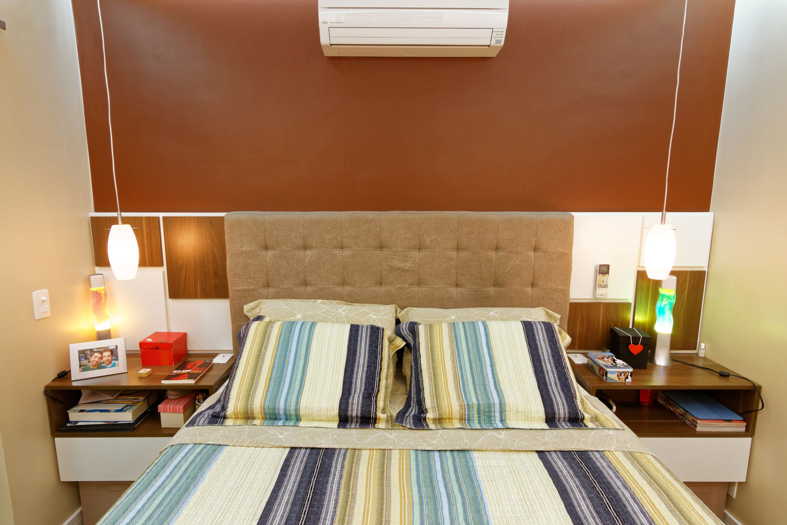 Apartamento Parque Butantã - 50m², Raphael Civille Arquitetura Raphael Civille Arquitetura Minimalist bedroom
