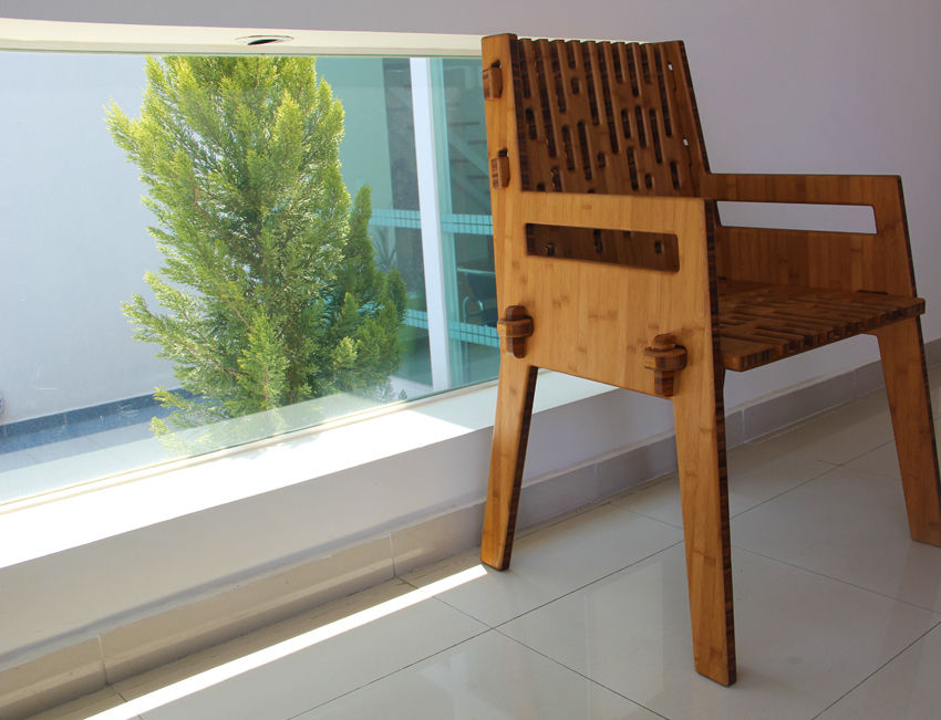 Silla Beat de Bambú que se arma en menos de 1 minuto, Wedgewood Furniture Wedgewood Furniture Salas de jantar modernas Cadeiras e bancos