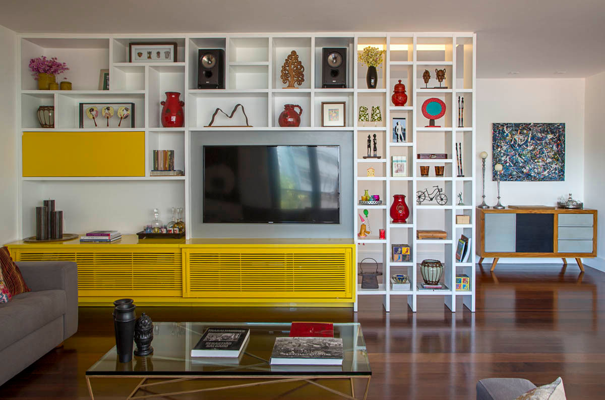 apartamento LAC, Raquel Junqueira Arquitetura Raquel Junqueira Arquitetura Living room