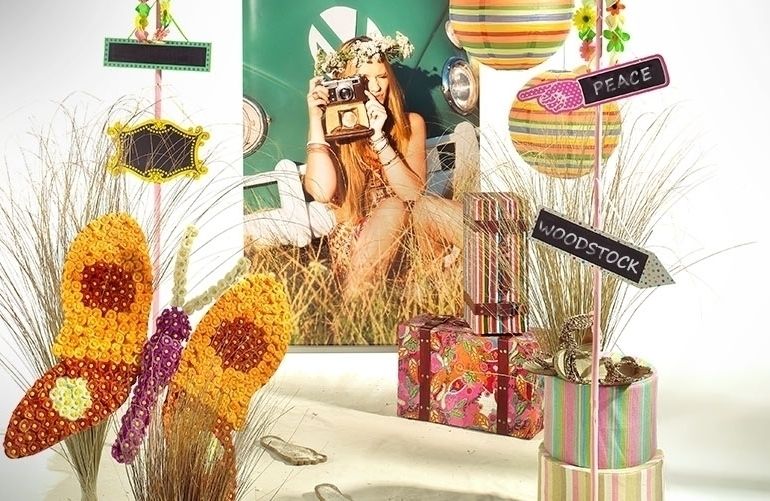 Flower Power - Ihre Sommerdeko im Stil der 70er-Jahre!, Decorado GmbH Decorado GmbH Powierzchnie handlowe Pomieszczenia biurowe i magazynowe