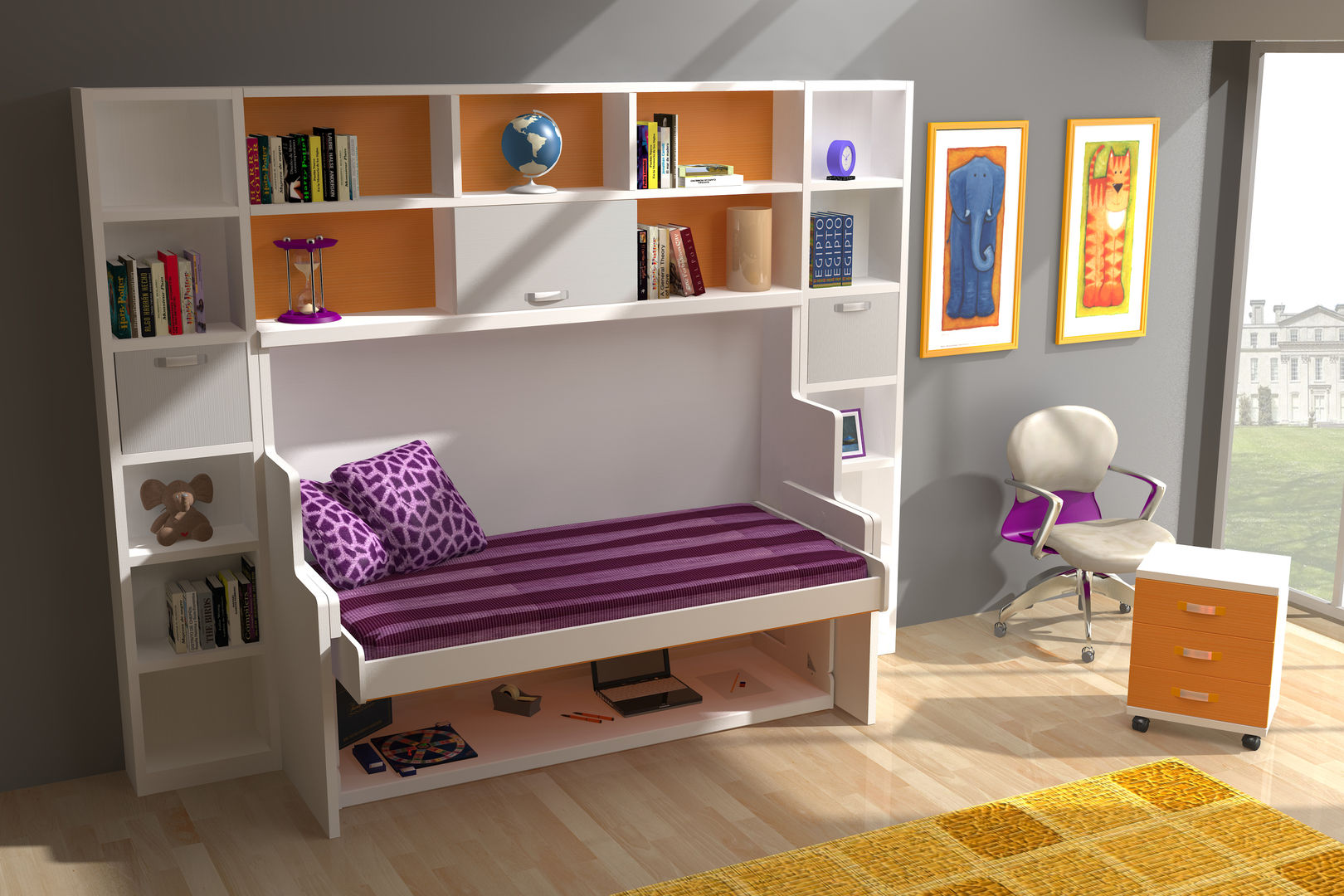 Mesa, Cama y Escritorio Plegables: Muebles para espacios juveniles reducidos, Muebles Parchis. Dormitorios Juveniles. Muebles Parchis. Dormitorios Juveniles.