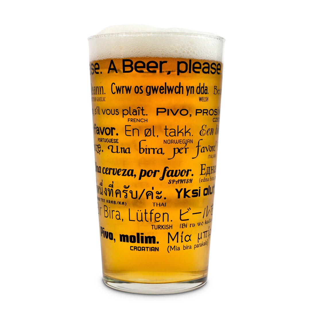 PINT GLASS – HOW TO ORDER A BEER RED5 Cocinas modernas Vasos, cubiertos y vajilla