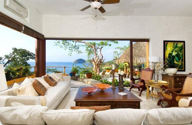 villas mandarina, CASA MÉXICO CASA MÉXICO Mediterrane Wohnzimmer Sofas und Sessel