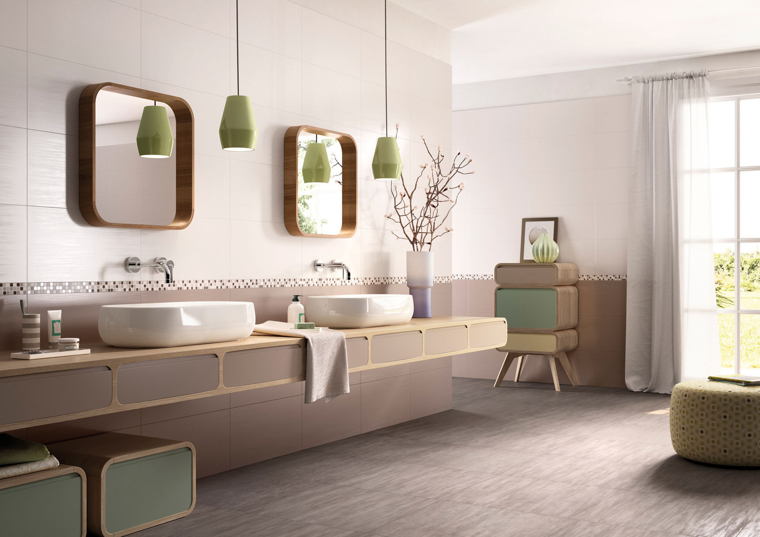 Cote d'Azure Tile Series Tileflair Modern style bathrooms