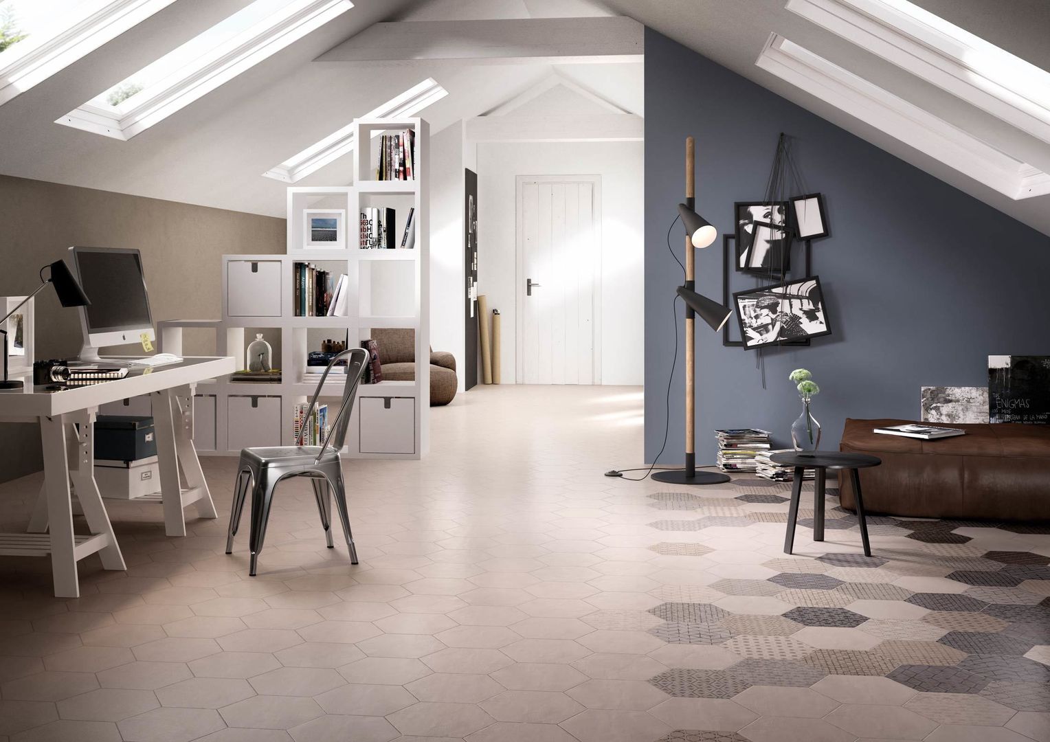 Hexagonal Floor Tiles Tileflair Pareti & Pavimenti in stile moderno