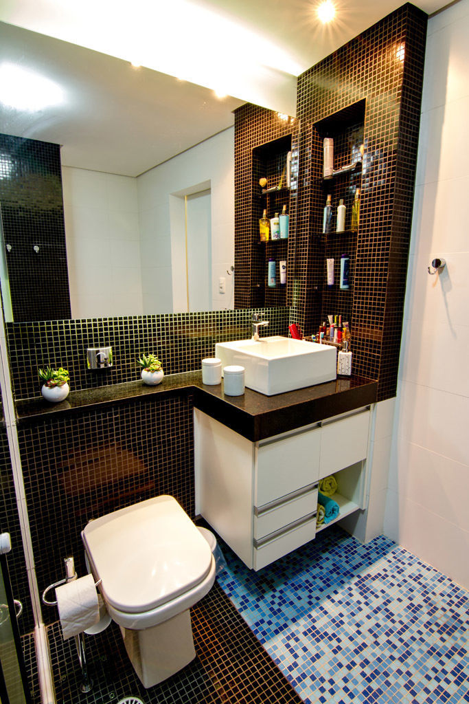 Apartamento Bom Retiro - 100m², Raphael Civille Arquitetura Raphael Civille Arquitetura Bathroom