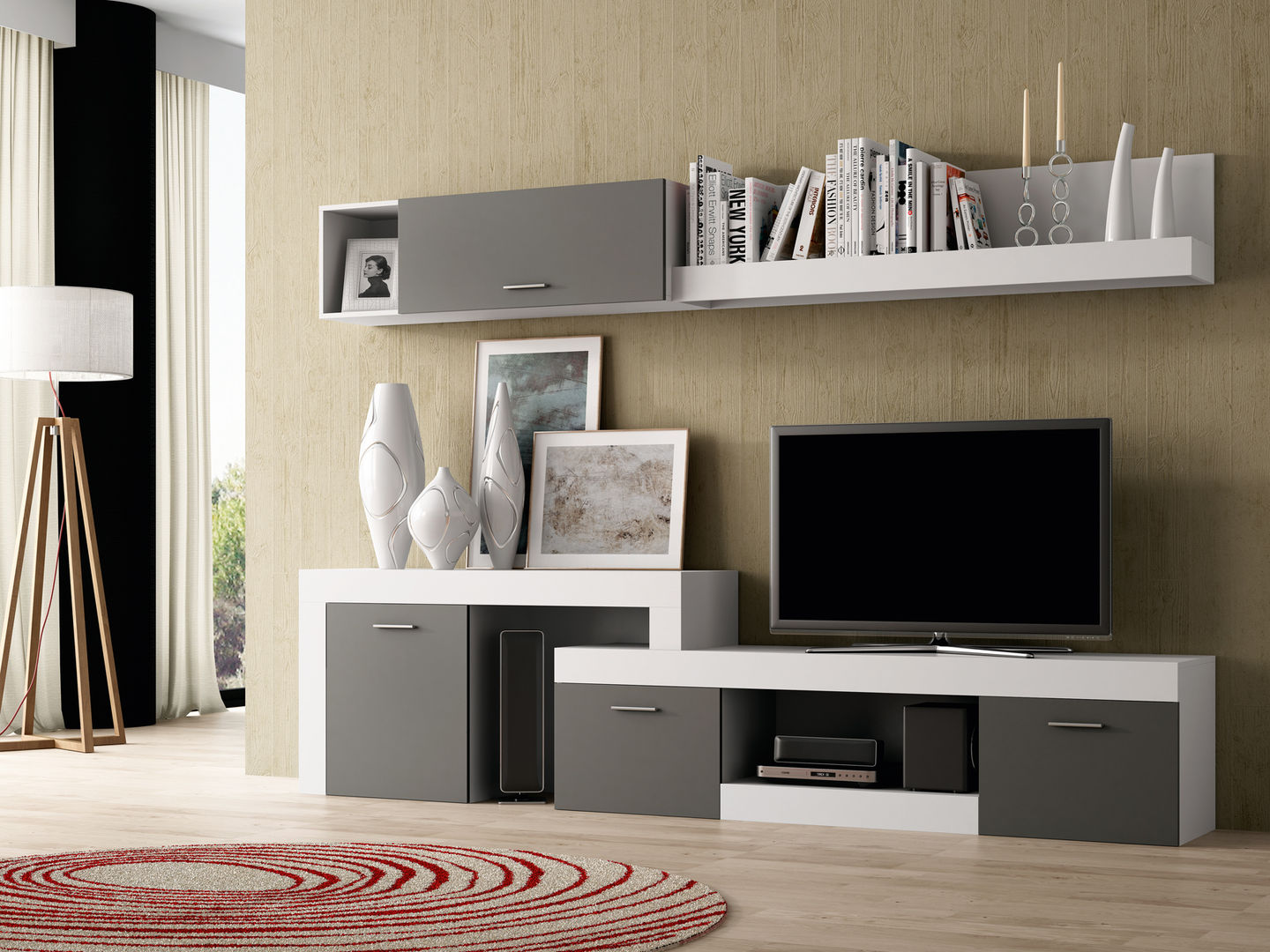 Salones modernos , Muebles 1 Click Muebles 1 Click Ruang Keluarga Modern TV stands & cabinets