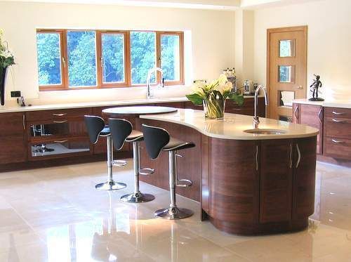 Modern Open Plan Family Kitchen near Romsey, Hampshire Solent Kitchen Design Ltd 現代廚房設計點子、靈感&圖片