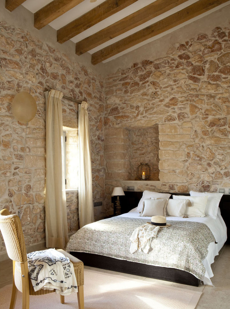 Casa Porto Saler. Formentera. 2000, Deu i Deu Deu i Deu Rustic style bedroom