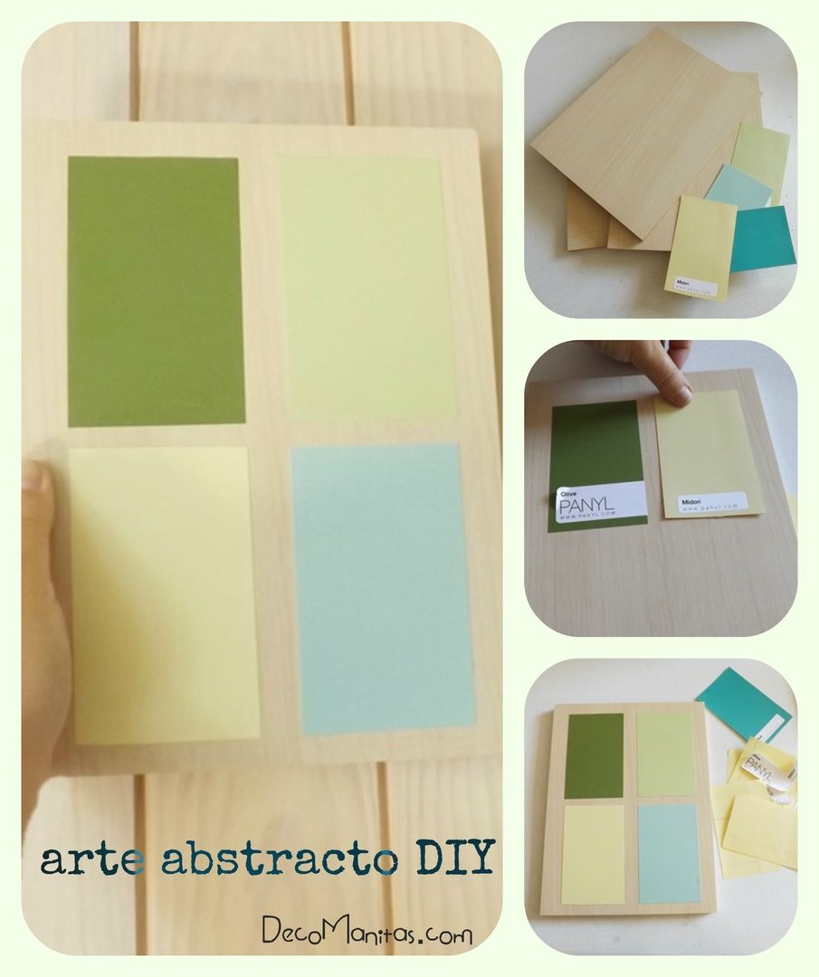 Arte abstracto DIY DecoManitas Paredes y suelos de estilo ecléctico Decoración de paredes