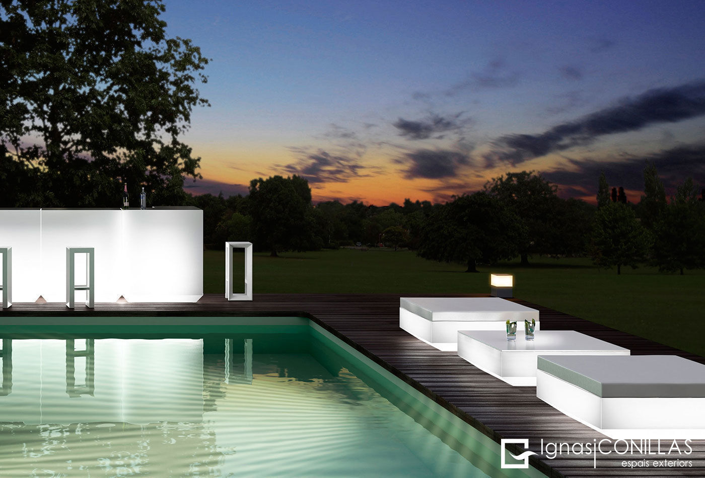 Muebles para exterior VONDOM CONILLAS - exteriors Jardines modernos Mobiliario