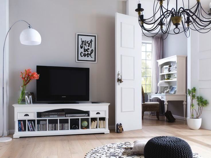 Moda na białe meble, Seart Seart Scandinavian style living room TV stands & cabinets