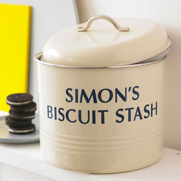 Personalised Biscuit Barrel Jonny's Sister Classic style kitchen Storage