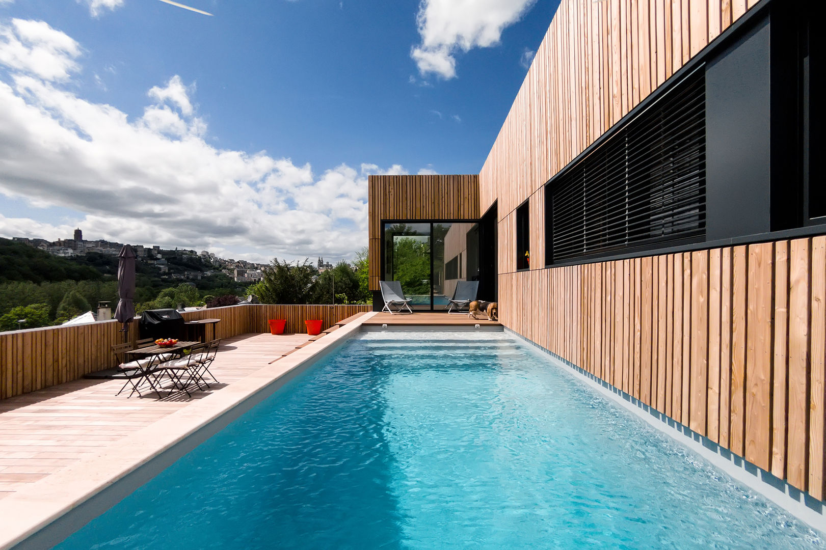 MAISON CARDAILLAC, Hugues Tournier Architecte Hugues Tournier Architecte Piscinas de estilo moderno