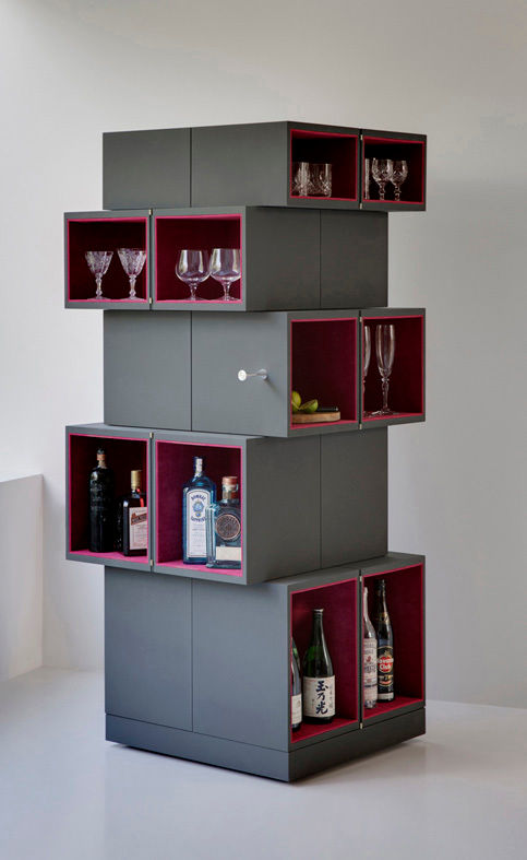 The Cubrick Cabinet Mockbee and Co Moderne Wohnzimmer Schränke und Sideboards