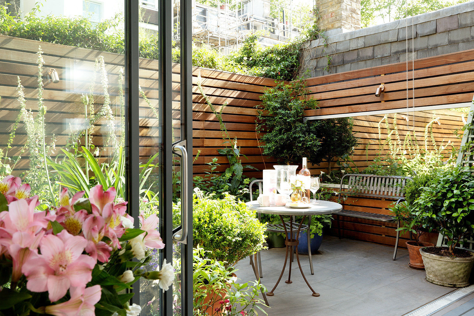 Open-Plan Kitchen/Living Room, Ladbroke Walk, London , Cue & Co of London Cue & Co of London Modern garden