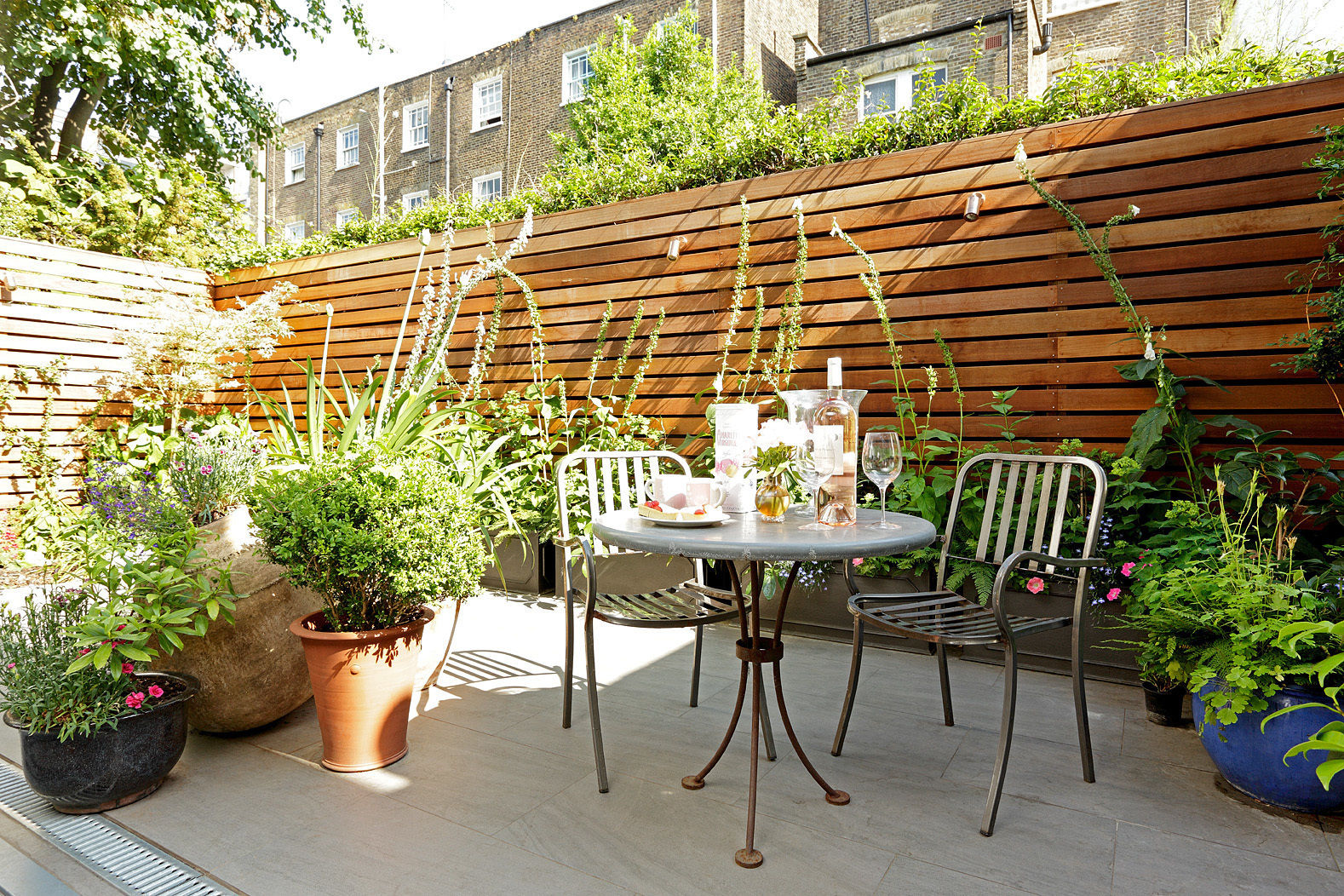 Open-Plan Kitchen/Living Room, Ladbroke Walk, London , Cue & Co of London Cue & Co of London Modern garden