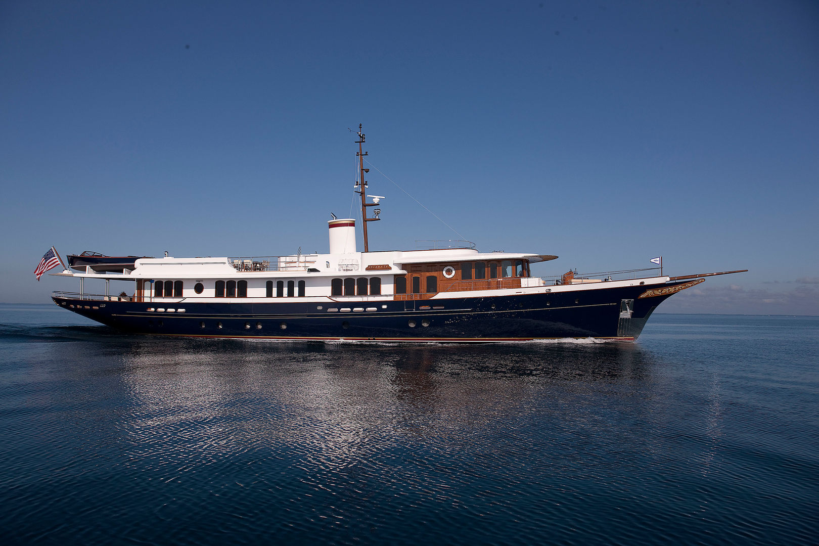 Sycara IV profile all Classic style yachts & jets