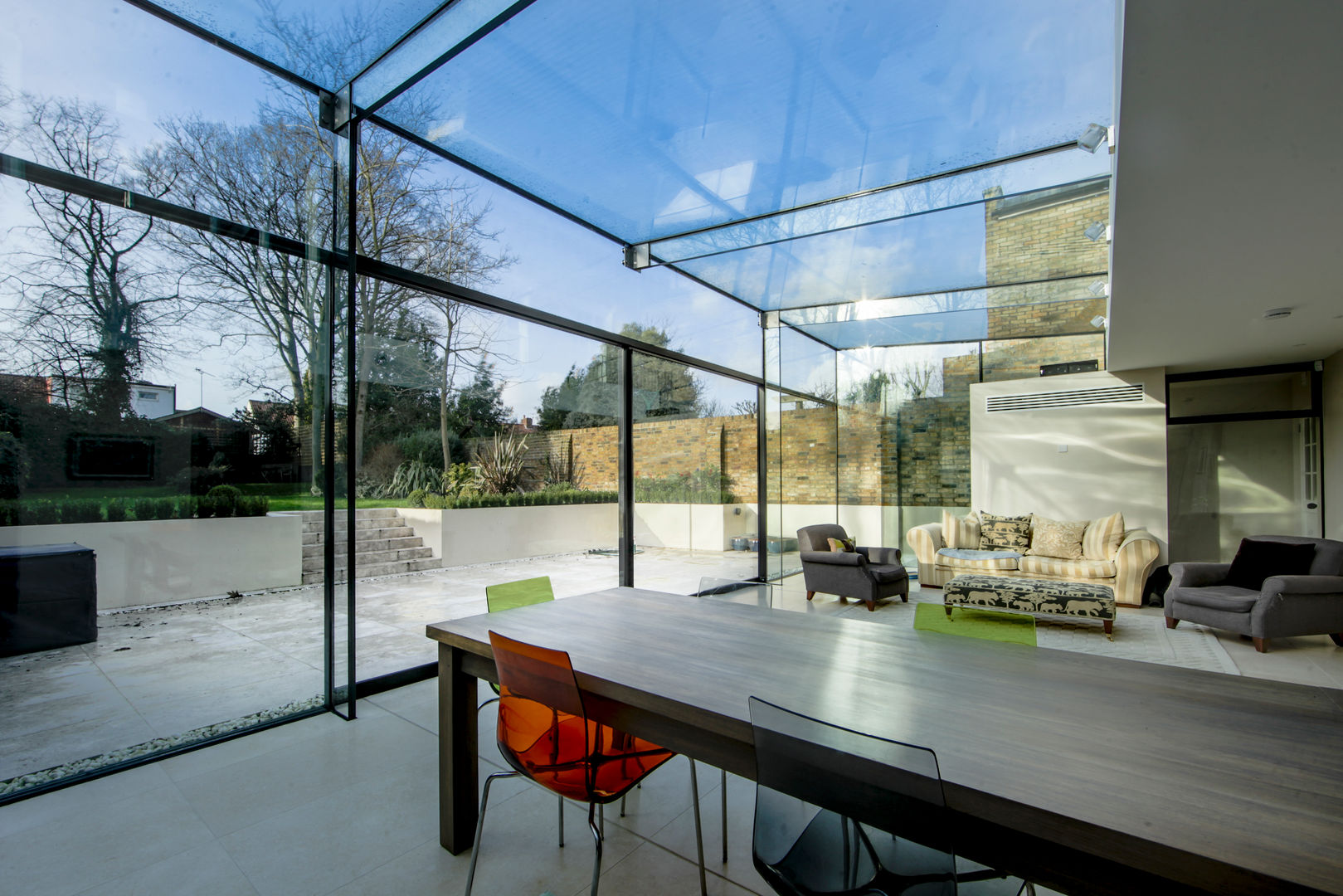 Barnes, London: Culmax Glass Box Extension Maxlight Finestre & Porte in stile moderno