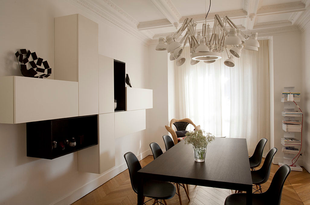 Haussmanien et Design , ATELIER FB ATELIER FB Dining room