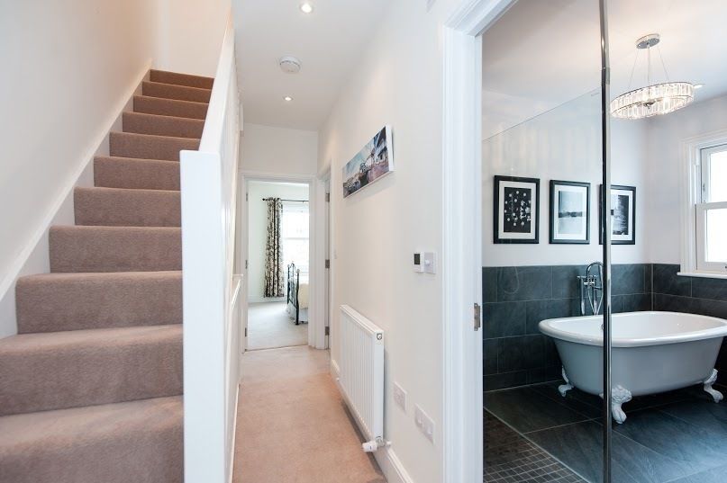 Refurbishment of late Victorian Property, Corebuild Corebuild Classic style corridor, hallway and stairs