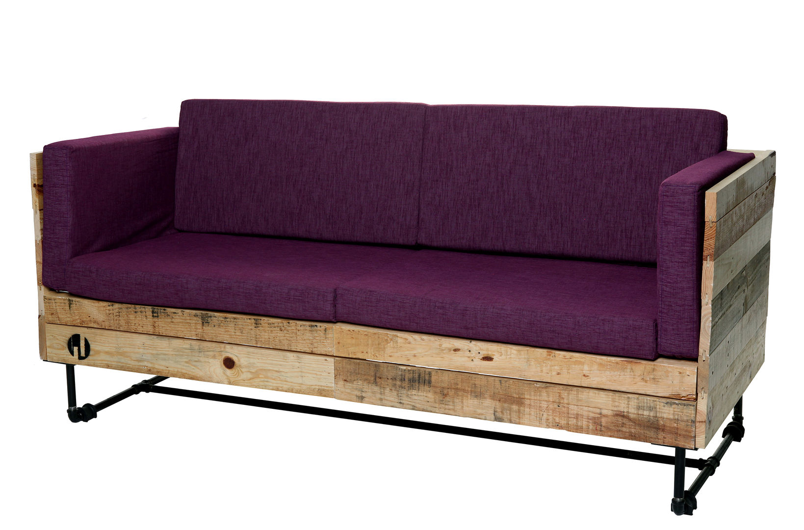 Mobiliario con madera reciclada (Pallets), Mecate Studio Mecate Studio Industrial style living room Sofas & armchairs