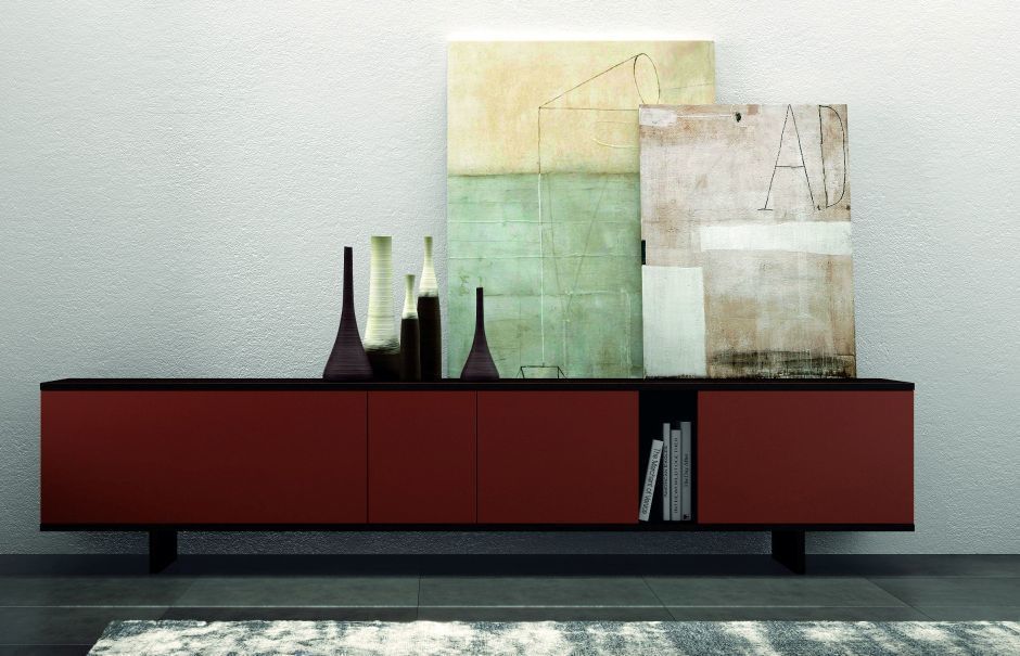 'Ziggurat' sideboard by Orme homify モダンデザインの ダイニング ドレッサー＆サイドボード