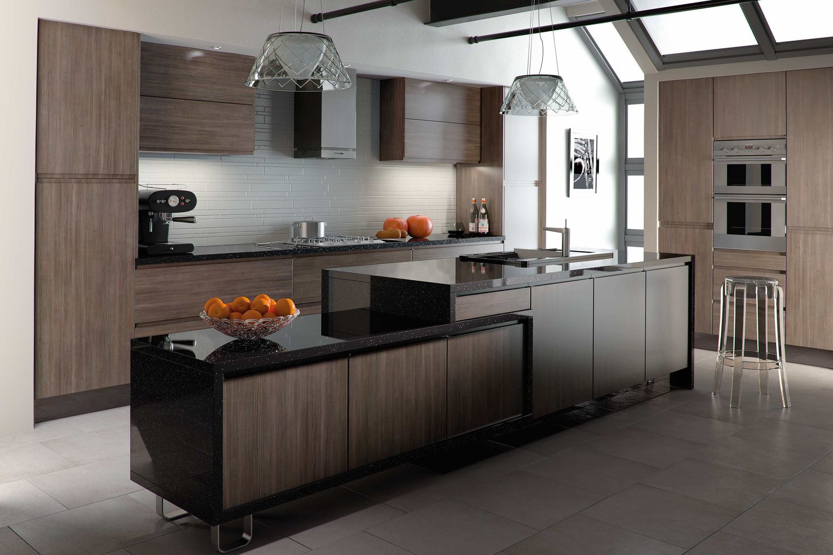 Avola Flint Grey Knebworth Dream Doors Ltd Cocinas clásicas Almacenamiento y despensa