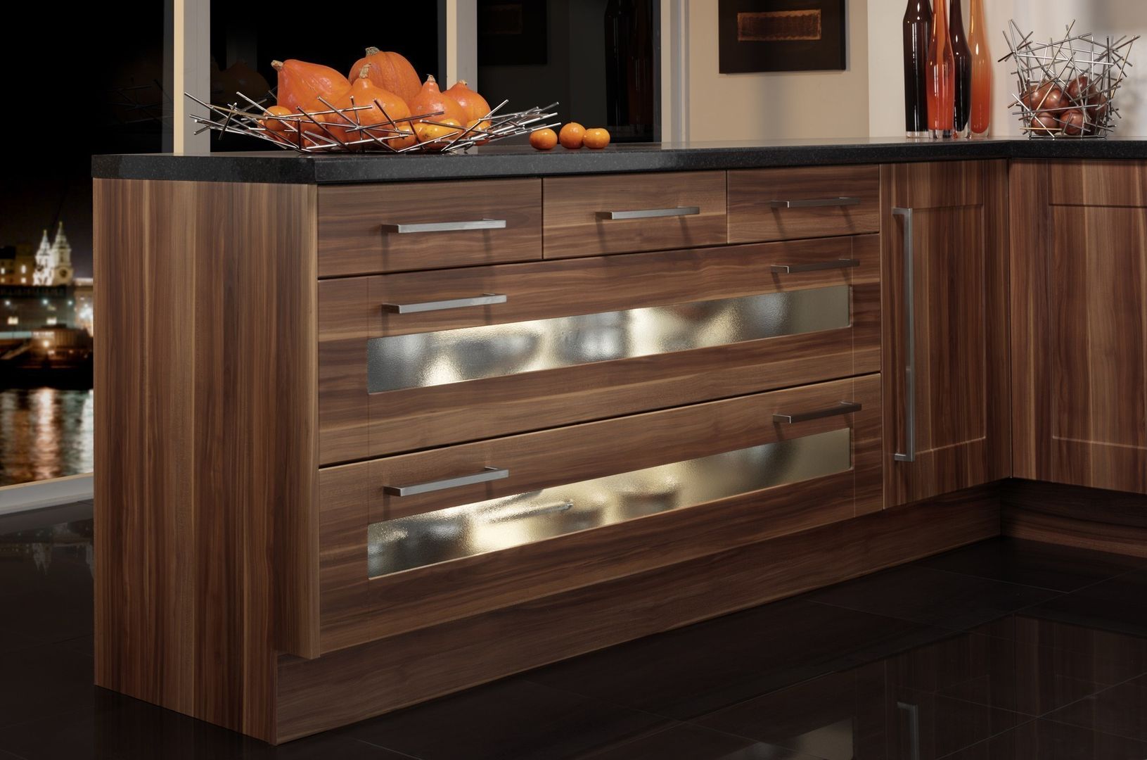 Shaker Autumn Plum Kitchen Dream Doors Ltd Modern kitchen Cabinets & shelves