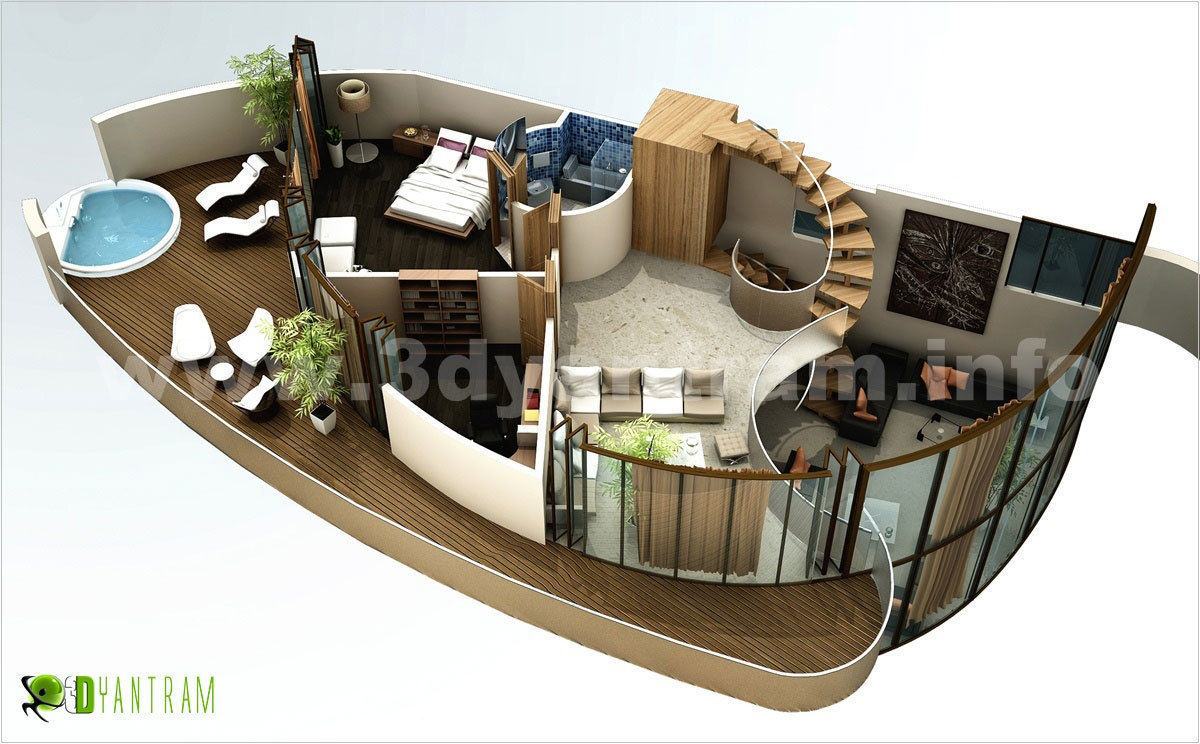 Home 3D Floor Plan Yantram Animation Studio Corporation