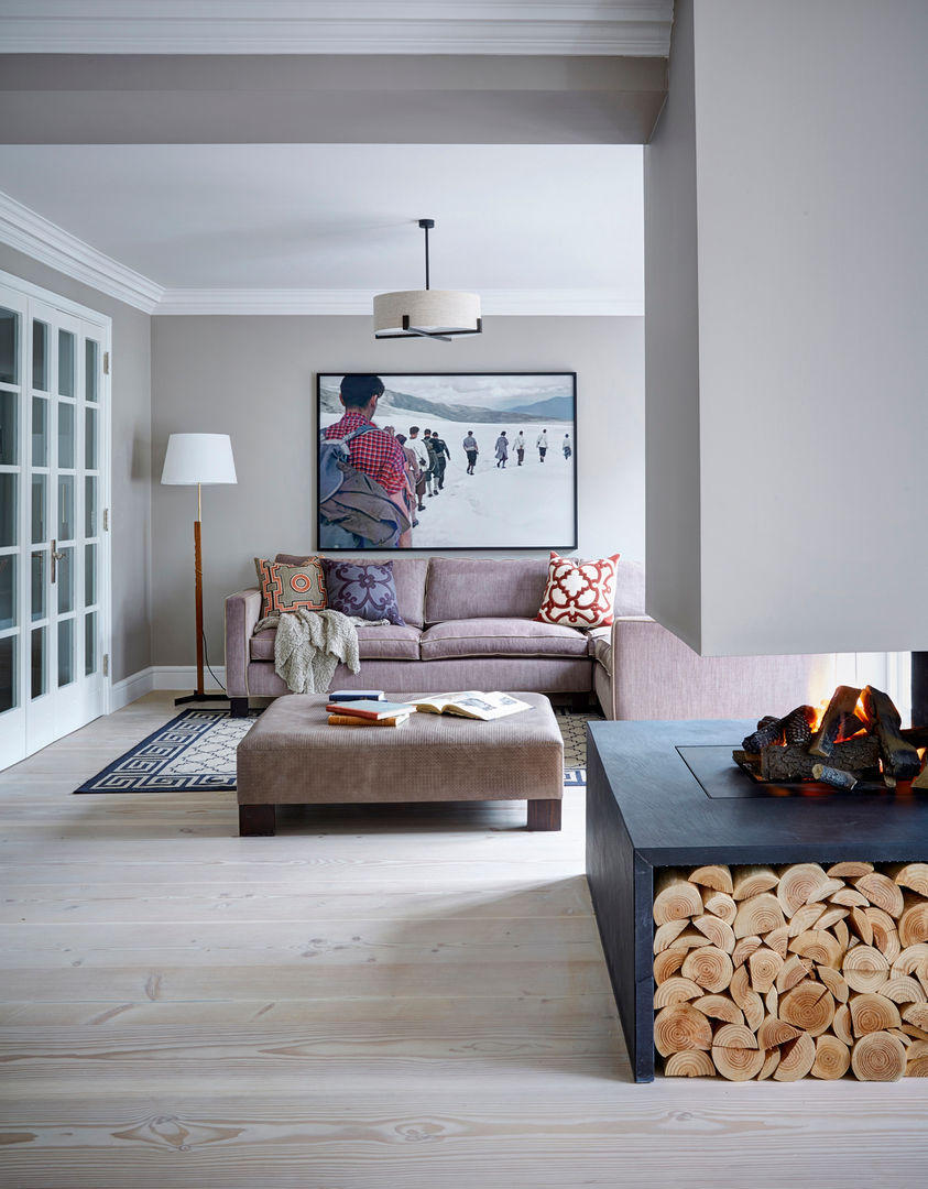 Living Room homify Soggiorno moderno