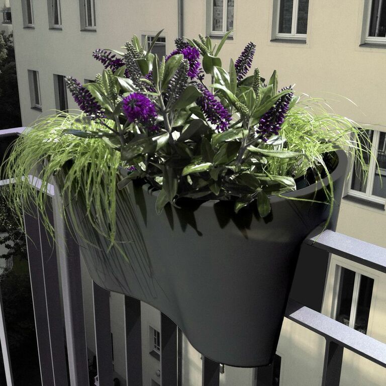 Steckling Duo: moderner Pflanzenbehälter für Balkon und Terrasse, ANCHOVI ANCHOVI Balcones y terrazas modernos Plantas y flores