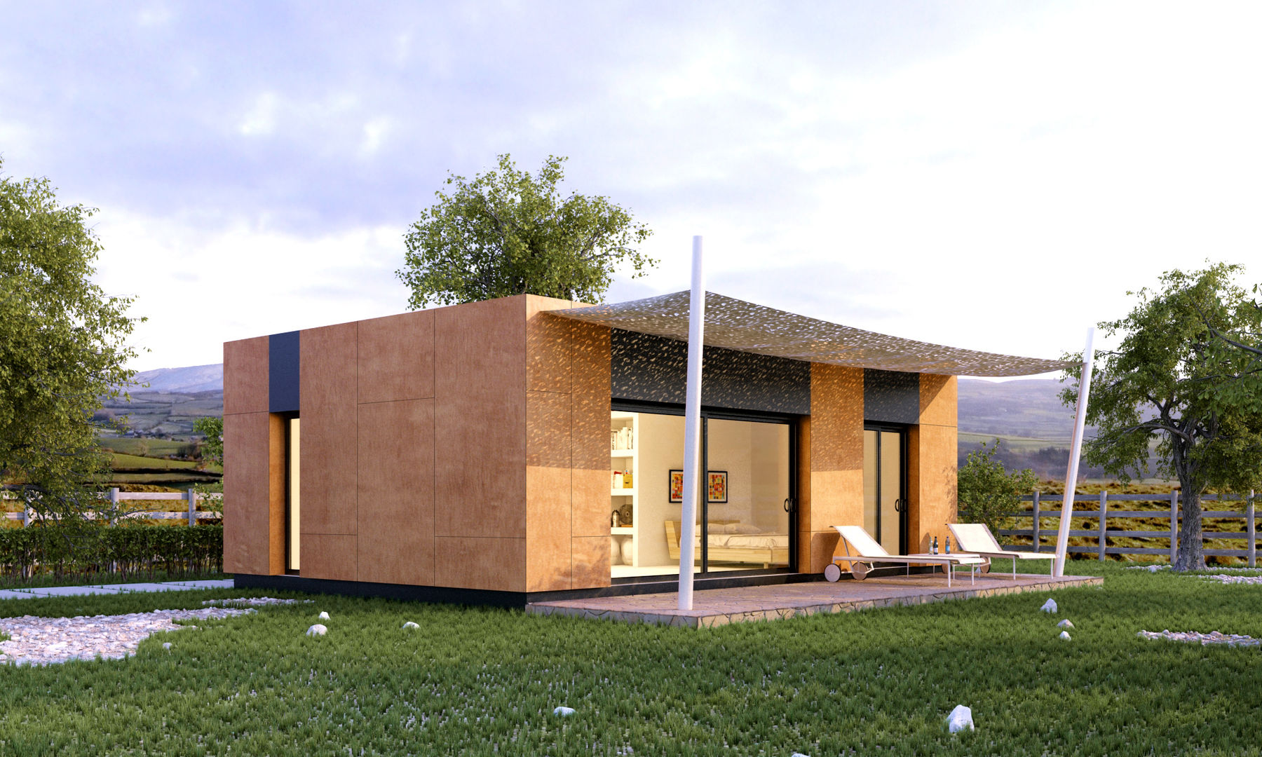 VIVIENDA MODULAR 54 M2 NUÑO ARQUITECTURA