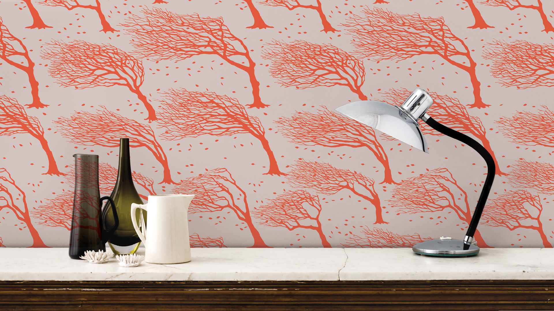 Bold & Noble Northeasterly Wallpaper in Sunrise Bold & Noble Paredes e pisos campestres Papel de parede